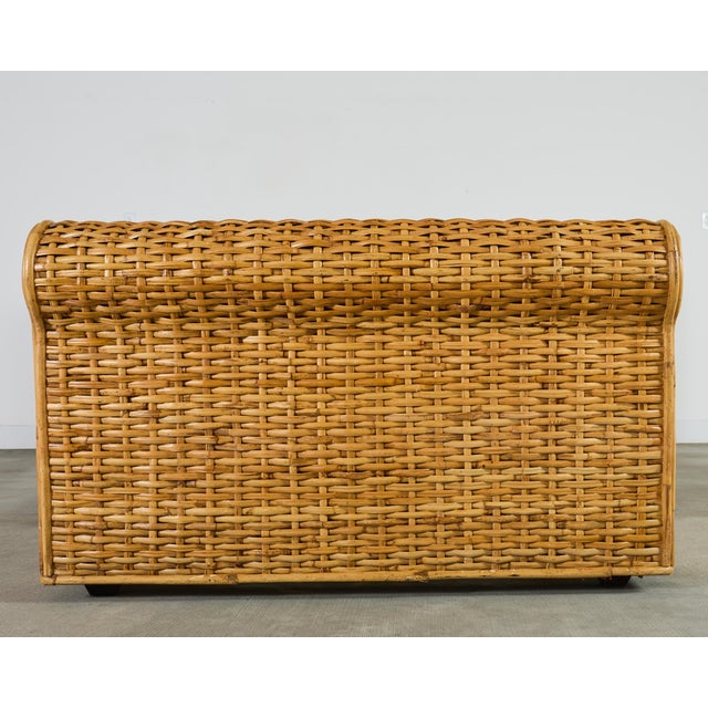 Ralph Lauren Organic Modern Bamboo Rattan Wicker Full Size Bed For Sale In Sacramento - Image 6 of 18