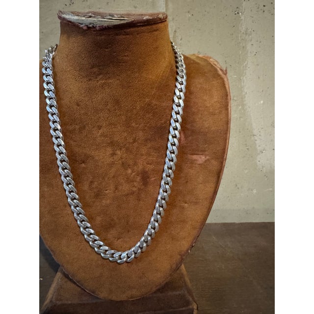 Vintage Staring Silver Necklace For Sale - Image 10 of 10