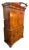 Antique English Gentlemans Chest on Chest, Burl Walnut, 1820s Secret Drawer For Sale