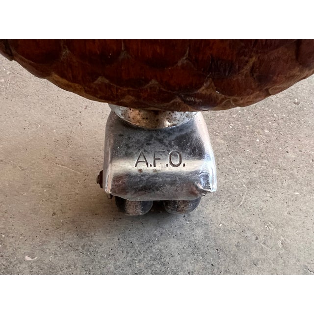 1840s Single Carved Louis-Philippe in Mahogany Boat Bed For Sale - Image 12 of 13