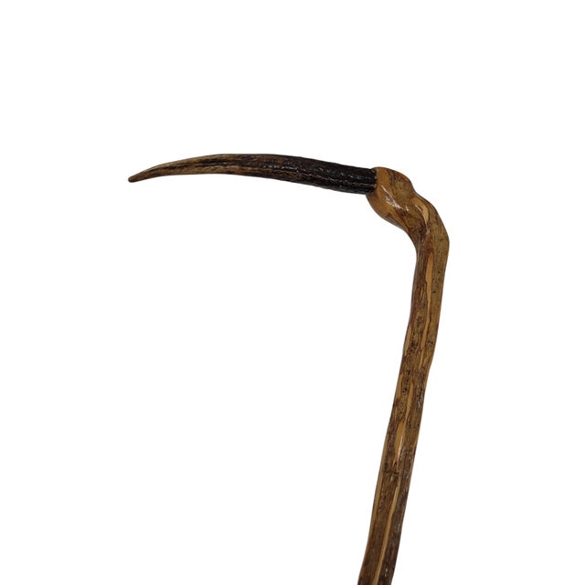 Rustic Ironwood Walking Stick For Sale - Image 3 of 12