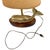 Vintage 1970s Brass Whale Table Lamp W/ Walnut Wood Base & Grasscloth Shade For Sale - Image 18 of 18