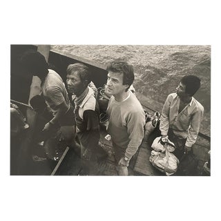José Nicolas, Bernard Kouchner in the China Sea, 1987, Silver Print For Sale