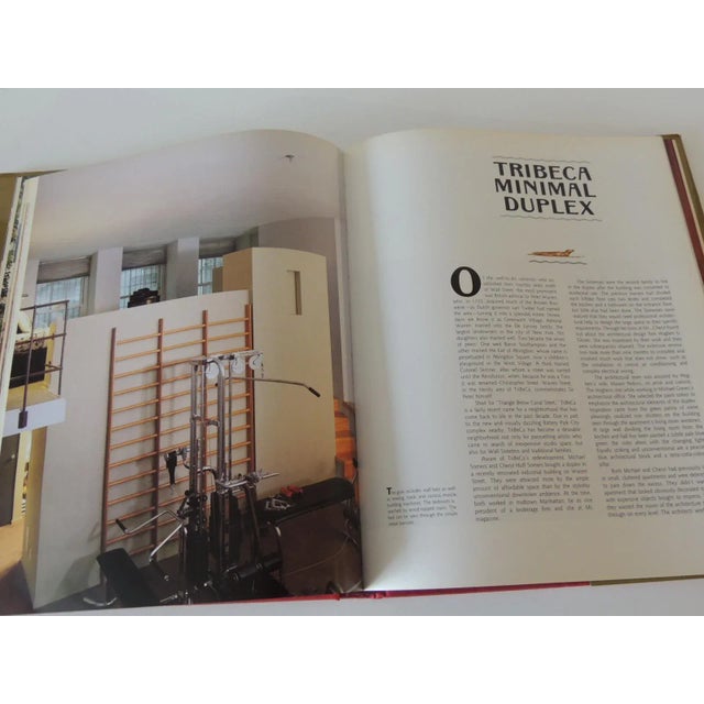 Red Remarkable Private NY Residences Vintage Decorative Hardcover Book For Sale - Image 8 of 11