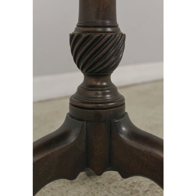 1970s Kittinger Hn-6 Historic Charleston Mahogany Tilt Top Table For Sale - Image 5 of 13