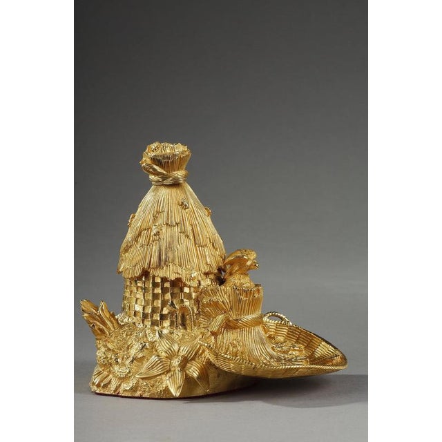 Antique Gilt Bronze Inkwell, 1820 For Sale - Image 4 of 18
