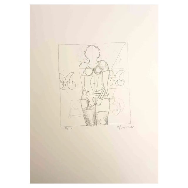 Richard Lindner, Mechanic Body, Lithograph, 1970s For Sale