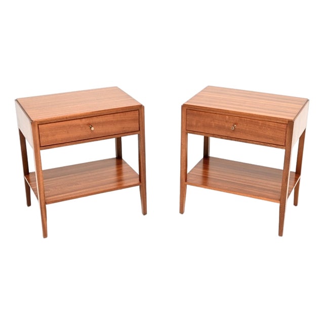 Vintage Bedside Tables from Loughborough, 1950s, Set of 2 For Sale