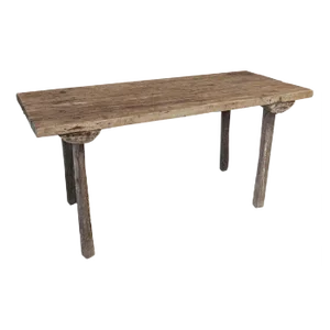Primitive Elm and Pine Butcher's Work Table, 19th Century