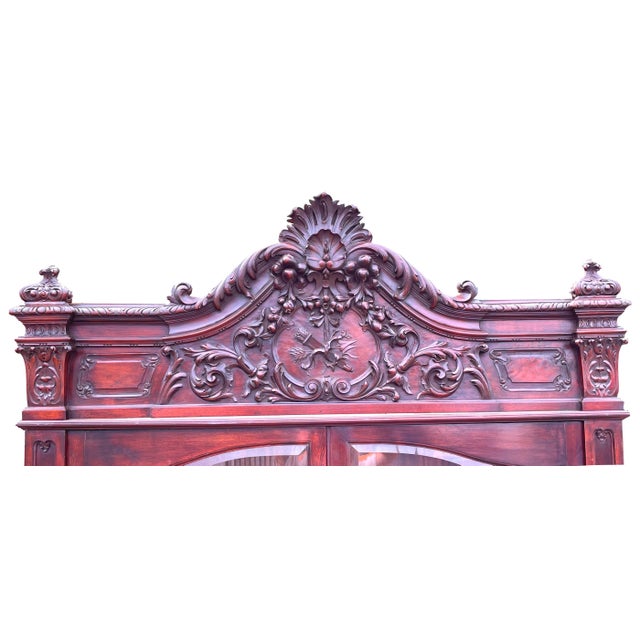 19th Century Mahogany Display Cabinet, 1880 For Sale - Image 6 of 15