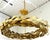 Apollo Grand Circular Laurel Leaf Chandelier in Gilt Wrought Iron For Sale In Atlanta - Image 6 of 14