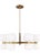 2020s Kate Spade by Visual Comfort Studio Londyn Chandelier, Burnished Brass & Milk White Glass, Small For Sale - Image 5 of 5