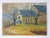 Rustic European Early 20th Century Yellow Farm House Painting For Sale - Image 3 of 3