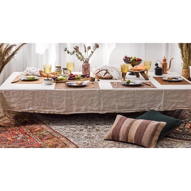 Custom Made Old Turkish Tribal Kilim Pillow Cover 24" by 24" For Sale - Image 10 of 10