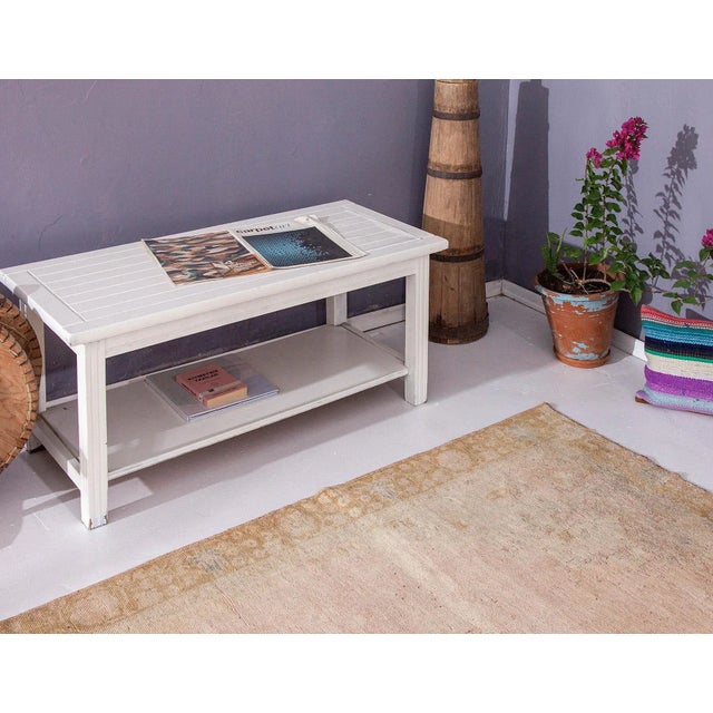 Faded Large Vintage Turkish Kars Rug For Sale In Los Angeles - Image 6 of 6