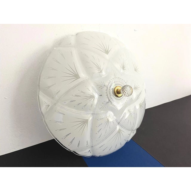 1960s Quilted Starburst Ceiling Light For Sale - Image 11 of 18