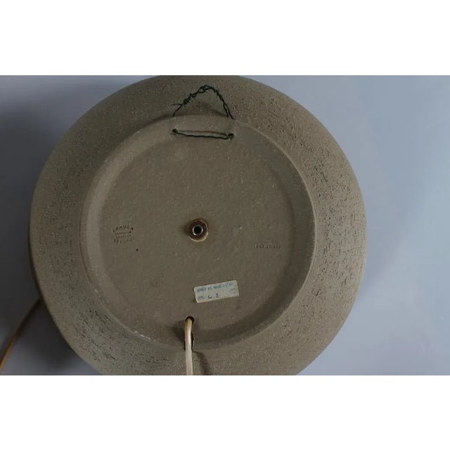 Metal Large Danish Ceramic Wall Sconces by Poul Brandborg for Søholm, 1960s, Set of 2 For Sale - Image 7 of 8