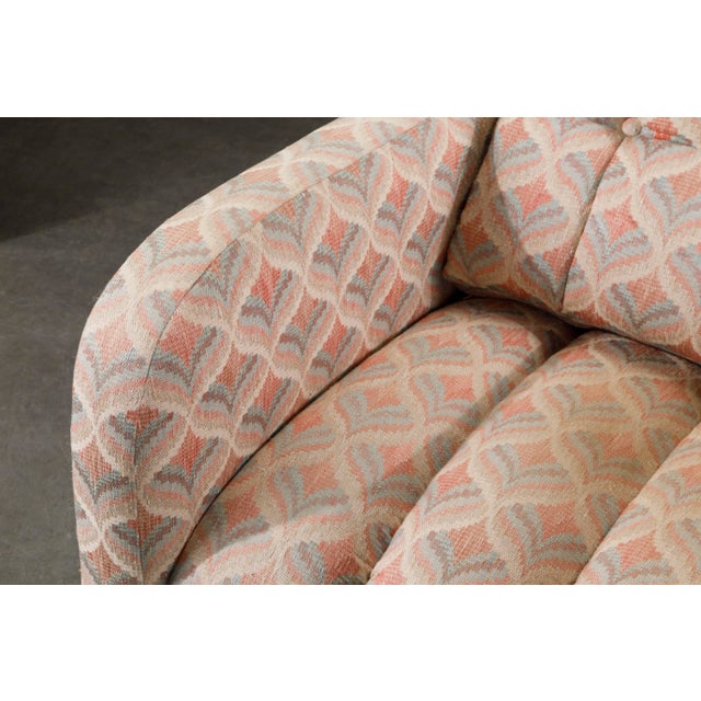 Post-Modern Channel Tufted Lounge Chairs, Attributed to Vladimir Kagan, 1980s - A Pair For Sale - Image 12 of 12