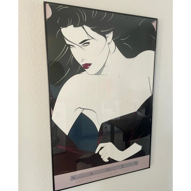 1980s Patrick Nagel Framed Serigraph 24" X 36" Playboy Portfolio II For Sale - Image 5 of 6