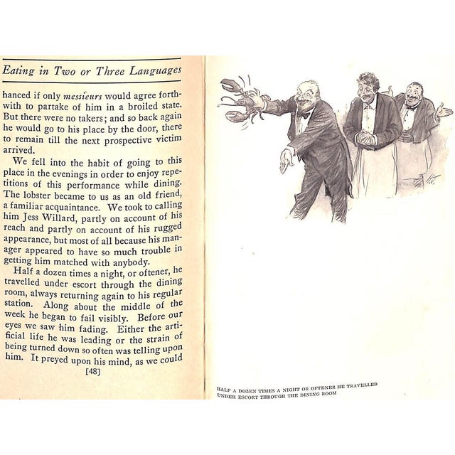 1910s "Eating in Two or Three Languages" 1919 Cobb, Irvin Shrewsbury For Sale - Image 5 of 7