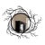 Black Vintage Round Mirrors With Iron Branch Frames - A Pair For Sale - Image 8 of 8