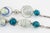 Appartement a Louer French Designer Extra Long Chrome and Murano Beads Necklace For Sale - Image 9 of 12