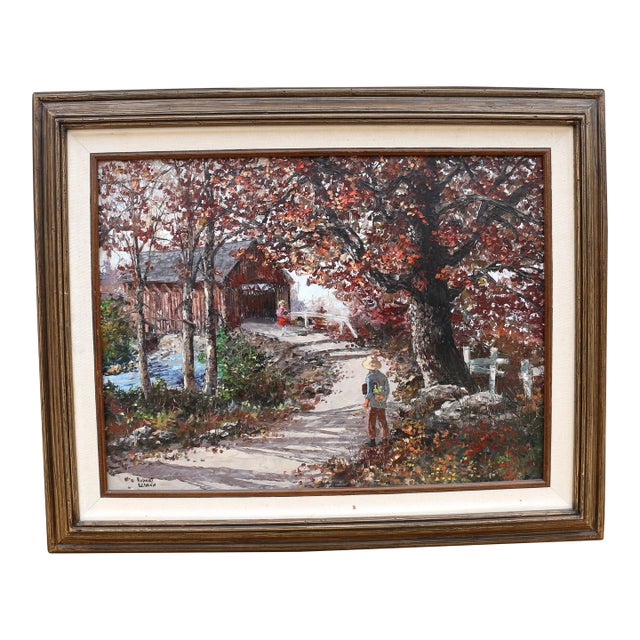 Original Vintage Oil Painting by Robert Lebrón For Sale