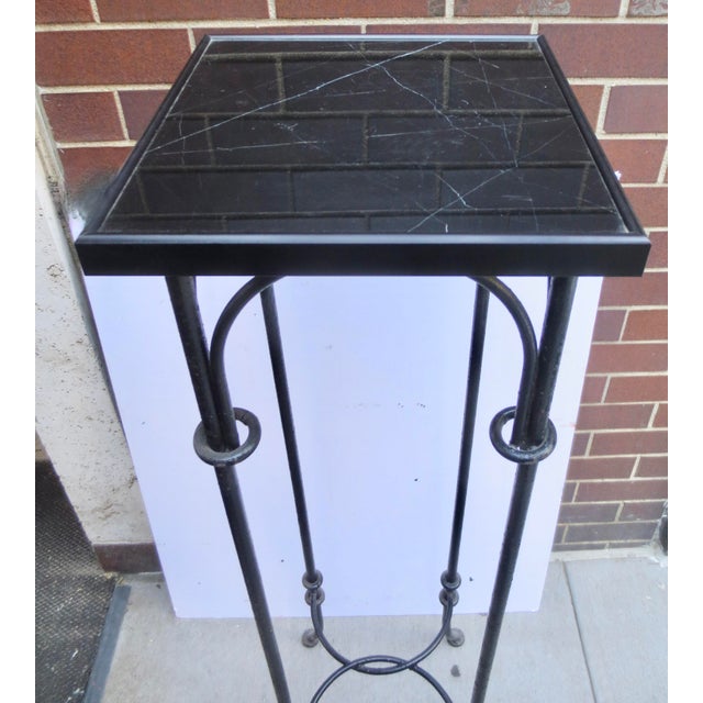 Arts & Crafts Arts and Crafts Iron Pedestal/Plant Stand For Sale - Image 3 of 8