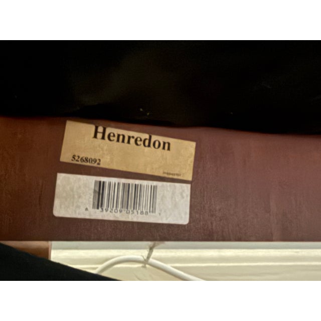 Vintage Henredon Queen Sleigh Bed Frame - Solid Wood Dark Mahogany For Sale In New York - Image 6 of 7