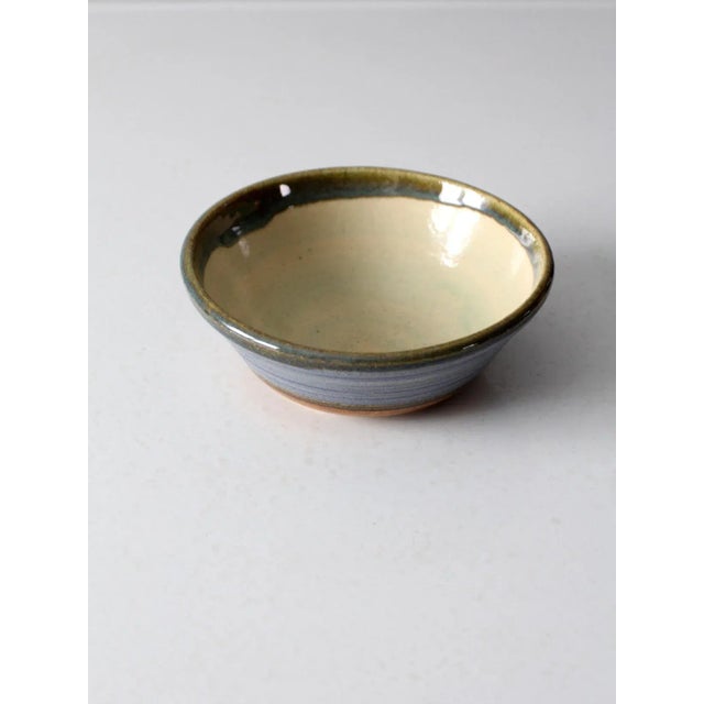 Mid-Century Modern Vintage Studio Pottery Bowl For Sale - Image 3 of 10