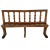 Wooden Bench with Stylized Column Decorations, Early 1900s For Sale