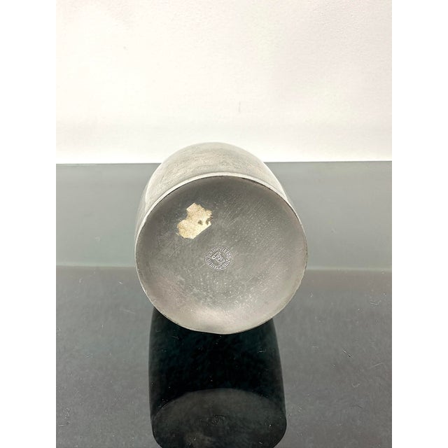 1970s Vintage Italian Vase in Pewter by Peltro Cesare, 1970s For Sale - Image 5 of 6