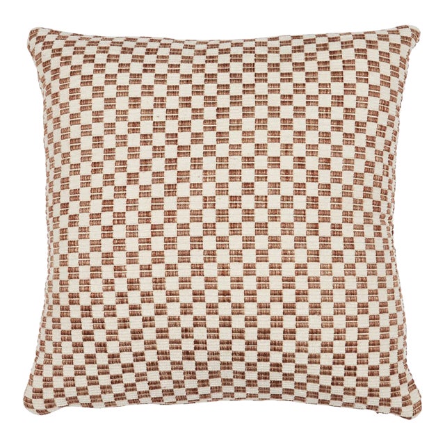Schumacher Elkhart Pillow 22" in Brown For Sale
