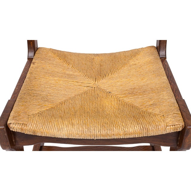 Wood Chairs by Guillerme and Chambron, 1950s, Set of 6 For Sale - Image 7 of 9