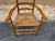 Brown Early 20th Century Antique American Shaker Style High Ladder Back Rush Seat Armchair For Sale - Image 8 of 12