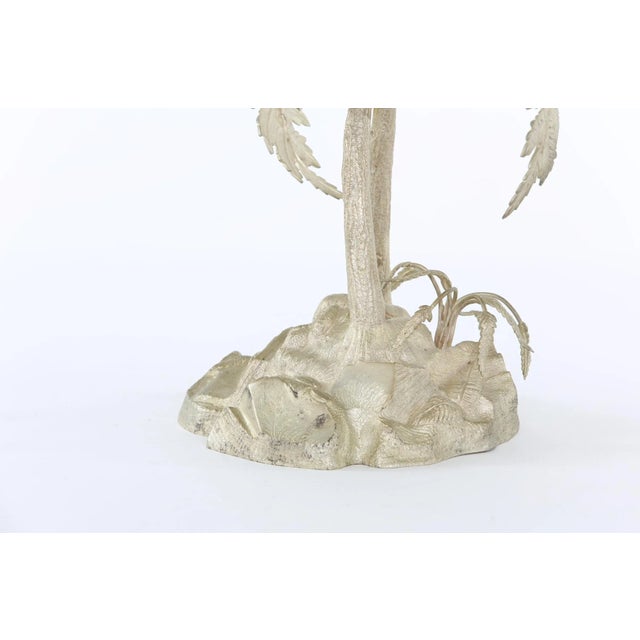 English Silver Plated Stand / Crystal Bowl Piece For Sale - Image 4 of 8