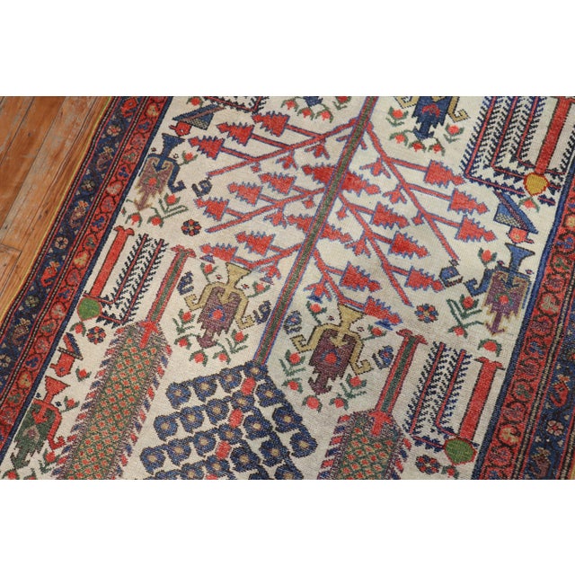 Early 20th Century Willow Tree Persian Runner - 3'2" x 13' For Sale In New York - Image 6 of 18