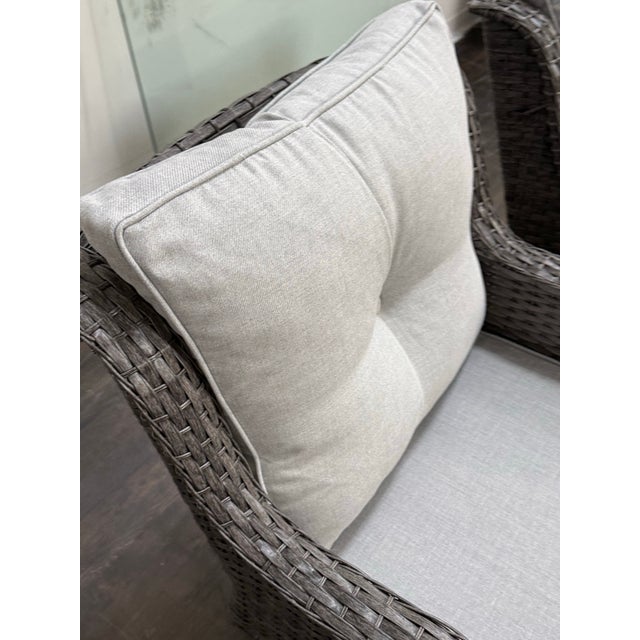 Outdoor Porch Glider Swivel Chairs, Pair For Sale - Image 4 of 12