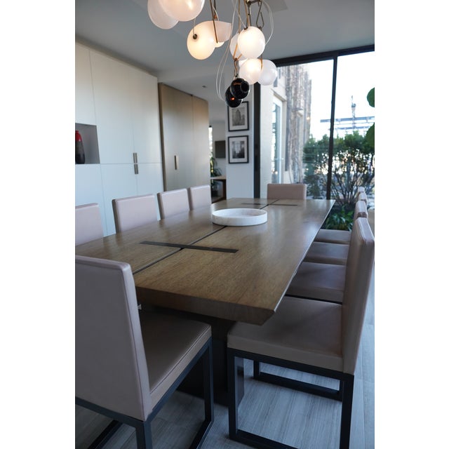 2000 - 2009 Holly Hunt Split Dining Table For Sale - Image 5 of 6