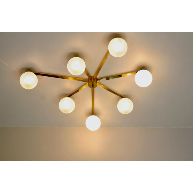 Stella Sette Lune Chandelier by Angelo Lelii for Arredoluce, Italy, 1960s For Sale - Image 16 of 16