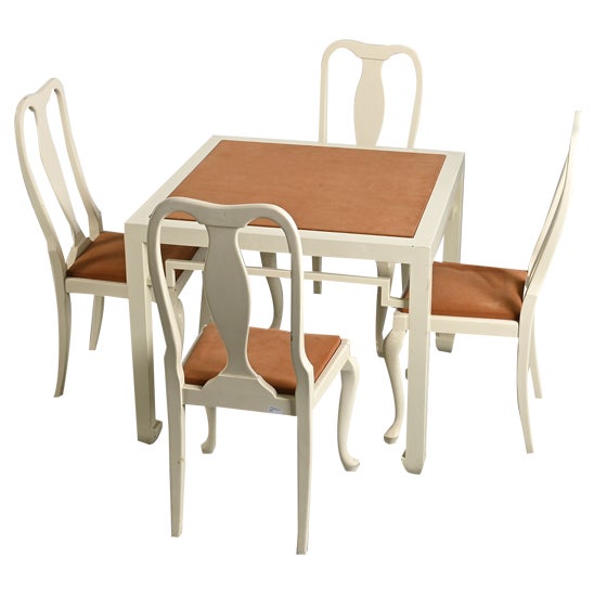 Table attributed to Jean Claude Mahey, 1970s, Set of 5 For Sale