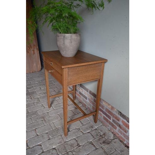 Art Deco Oak Plant Table For Sale - Image 4 of 9