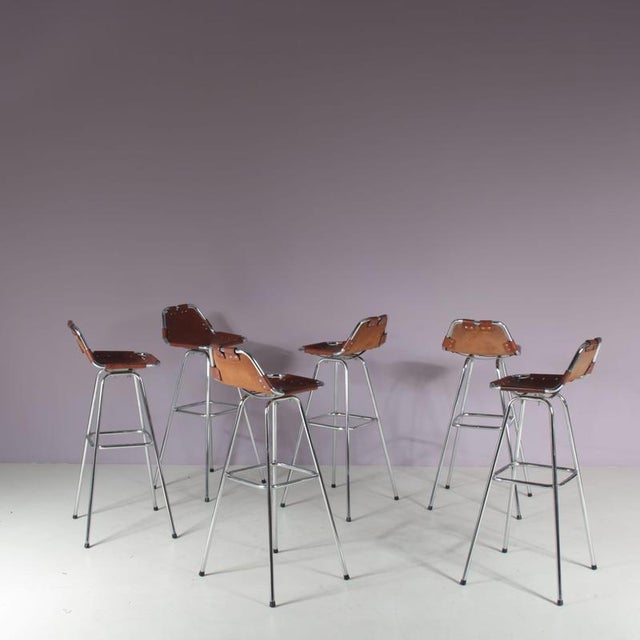 Metal Charlotte Perriand Les Arcs Stools by Dal Vera, Italy, 1960 For Sale - Image 7 of 18