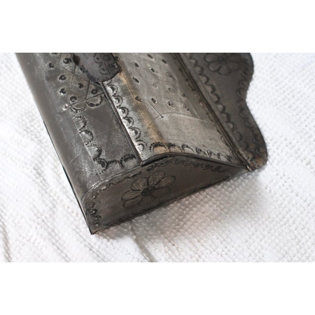 Silver Punched Tin Mailbox For Sale - Image 8 of 13