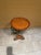 Late 20th Century French Style Mixed Metal and Scalloped Wood Top Accent Table For Sale - Image 9 of 11