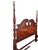 Wood Thomasville Collectors Cherry King Size Poster Bed Carved Headboard Chippendale For Sale - Image 7 of 18