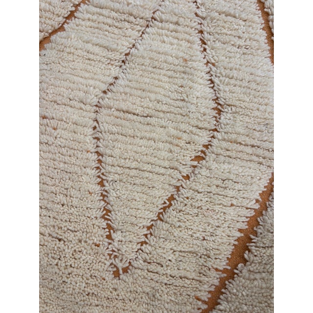 Berber Tribes of Morocco Ivory and Terracotta Moroccan Wool Rug For Sale - Image 4 of 8