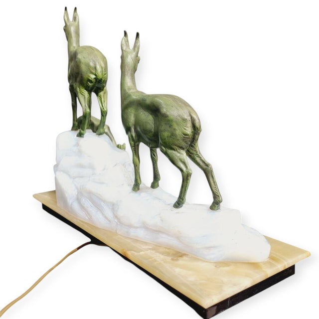Art Deco Sculpture Lamp from Fritz Diller, 1930s For Sale - Image 3 of 15