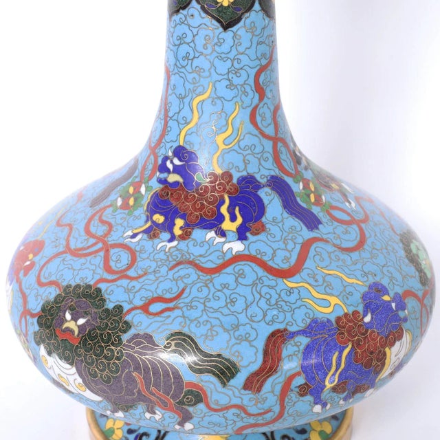 1970s 1970s Cloisonne Vase by Maitland-Smith For Sale - Image 5 of 8