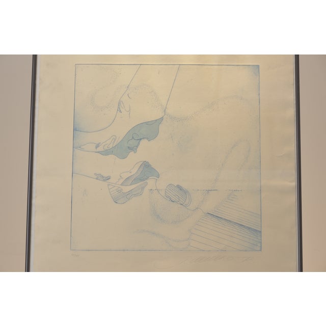 1970s Stefan Wewerka, Drypoint Etchings, Hand-Colored, 1972, 7 Pieces, No. 51/55 For Sale - Image 5 of 18